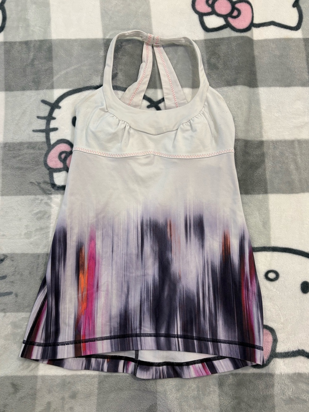 Lululemon Racerback Built-In Bra Tank | Abstract Print